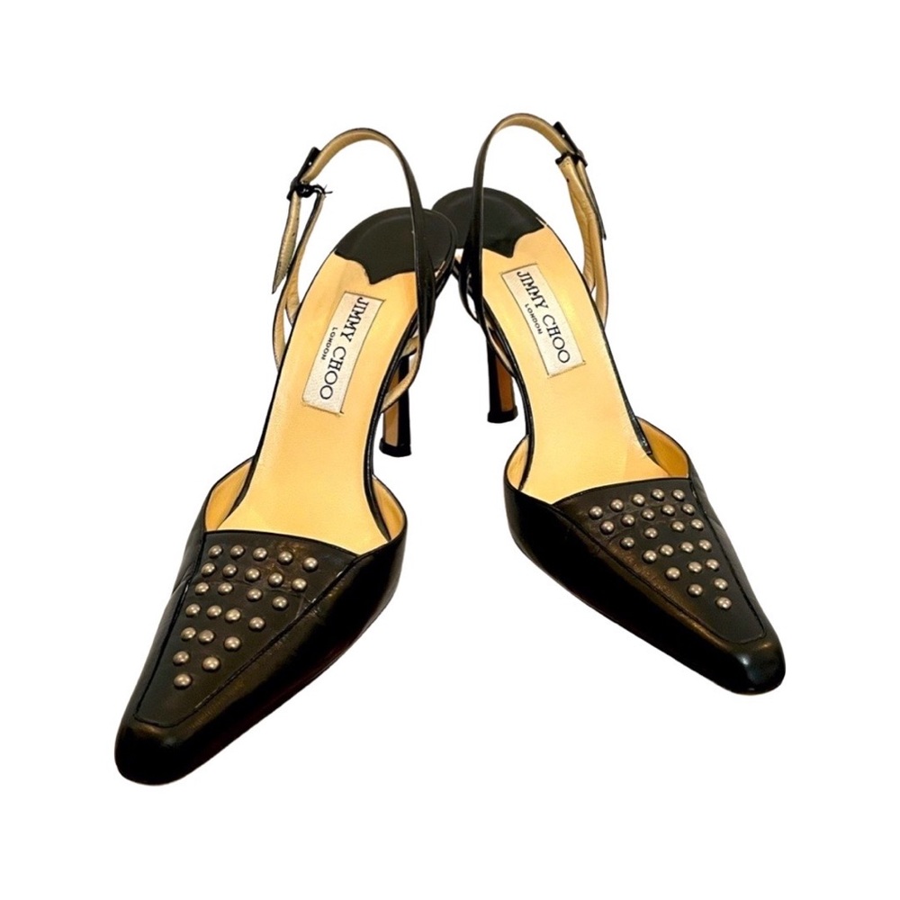 JIMMY CHOO SLING BACK STUDDED HEEL SIZE 39